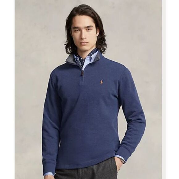Polo Ralph Lauren Estate Rib Mock Neck 1/4 Zip Better Cotton Pullover Sweater - Picture 2 of 11